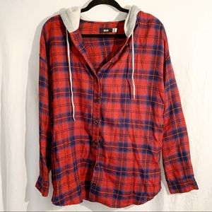 Hooded flannel